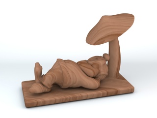 雕塑C4D模型