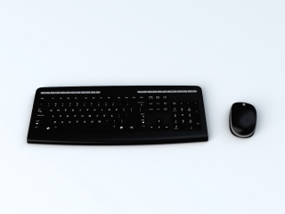 机械键盘C4D模型