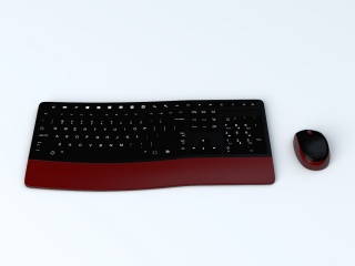 机械键盘C4D模型