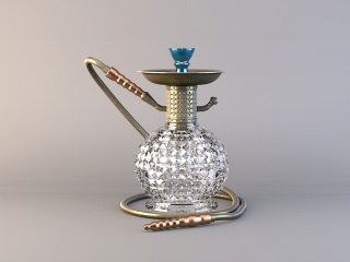 阿拉伯水烟壶C4D模型