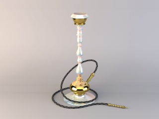阿拉伯水烟瓶C4D模型