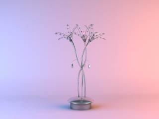 花造型台灯C4D模型