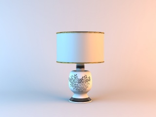 陶瓷台灯C4D模型