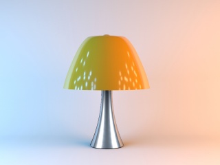蘑菇形台灯C4D模型