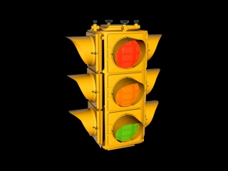 红绿灯C4D模型