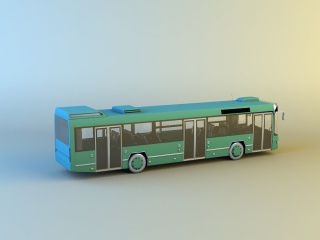 公交车C4D模型