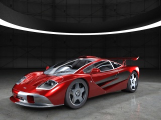 红色赛车C4D模型