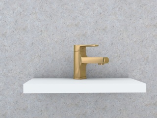 洗手池水龙头C4D模型