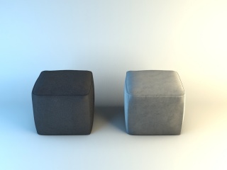方形沙发凳C4D模型