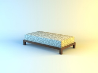 室内沙发凳C4D模型