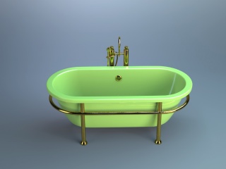 独立浴缸C4D模型