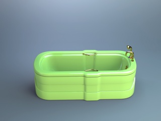 时尚浴缸C4D模型