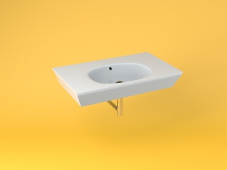 四方洗面池C4D模型