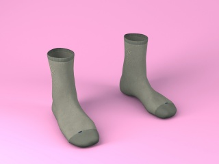 袜子模特C4D模型