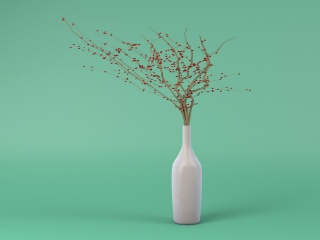 植物花瓶C4D模型
