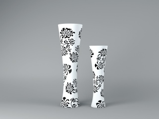 纹样花瓶C4D模型