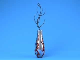 花瓶雕花C4D模型