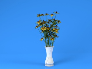花瓶花艺C4D模型