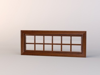 木质窗户C4D模型