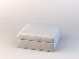 白面软包装凳C4D模型