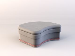 曲面沙发凳C4D模型