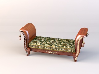 床尾凳C4D模型