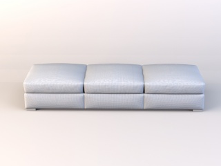 三个沙发凳C4D模型