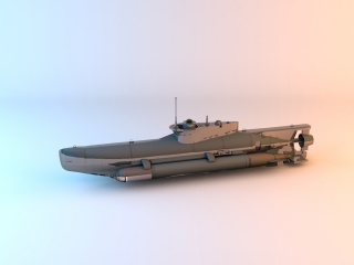 SEEHUND潜艇C4D模型