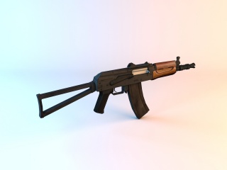 AK74突击步枪C4D模型