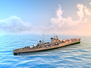 nanuchka军舰C4D模型