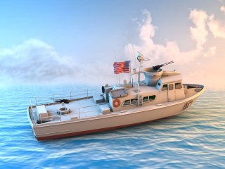 PATROLB军用快艇C4D模型