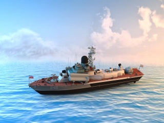 nanuchka军舰C4D模型