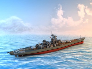 N.YERSEY军舰C4D模型