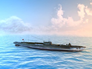 日式I19潜艇C4D模型