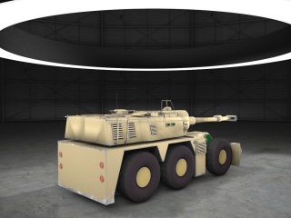 军用装甲车C4D模型