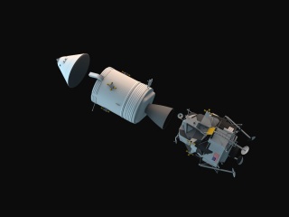 载人航天器C4D模型