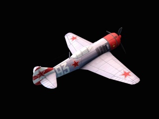 老式螺旋桨飞机C4D模型