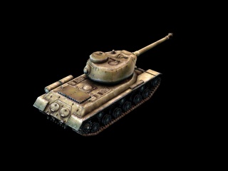 复古坦克C4D模型