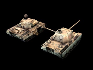 旧坦克C4D模型
