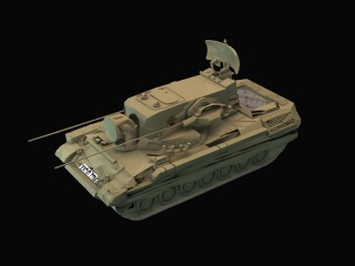 通讯坦克C4D模型