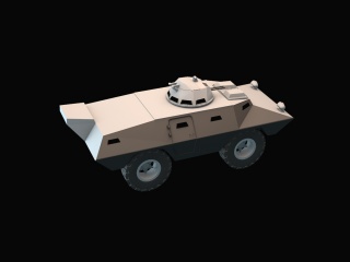 两栖装甲车C4D模型