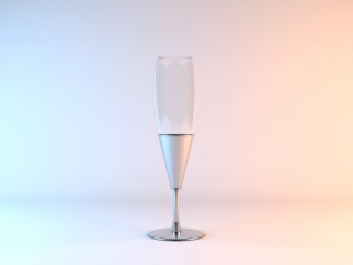 酒杯形台灯C4D模型
