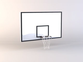 室外篮球筐C4D模型