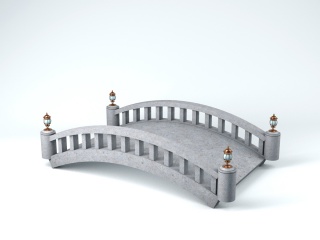 石桥C4D模型