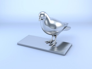 小鸟C4D模型