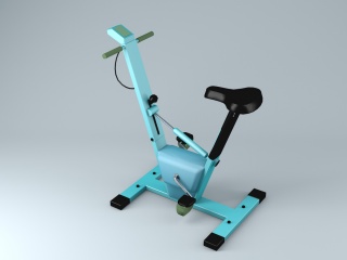 自行车健身器C4D模型