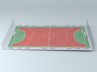 足球场C4D模型