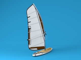 高级冲浪板C4D模型