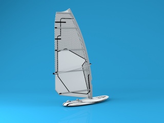 帆板冲浪C4D模型