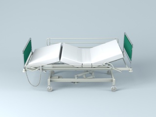 铁制护理床C4D模型